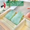 Vô Sự Bài Phỉ Thuý Nếp Băng - Băng - Hoa Bay Lục ~26.8x40.2x4mm - 70.72