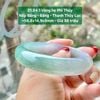 Vòng hẹ Phỉ Thúy Jadeite A - Nếp Băng - Băng - Thanh Thủy Lục - 58,8mm - 21.84.1