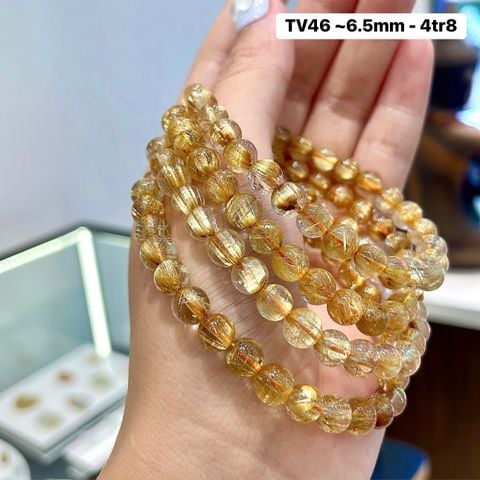 Vòng Thạch Anh Tóc Vàng ~6.5mm TV46