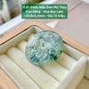 Khấu Mẫu Đơn Phỉ Thuý  11.61 ~33.6x5.2mm - Cao băng- Hoa bay lam
