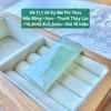 Vô Sự Bài Phỉ Thuý Nếp Băng - Keo - Thanh Thuỷ Lục ~ 18.8x42.6x5.5mm - 69.11.1