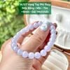 Vòng Tay Phỉ Thuý Nếp Băng - Mịn - Tím ~8mm - 14.127