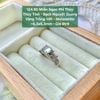Nhẫn Ngọc Phỉ Thuý Thuỷ Tinh - Bạch Nguyệt Quang Vàng Trắng 14K - Moissanite ~6.3x6.3mm - 124.90