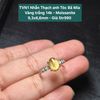 Nhẫn Thạch Anh Tóc Bã Mía Vàng Trắng 14K - Moissanite 9,3x6,6mm TVN1