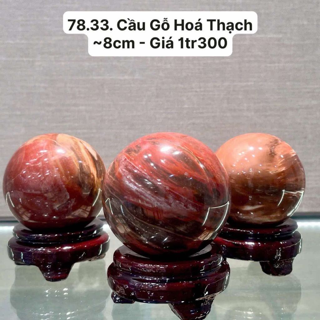 Cầu Gỗ Hoá Thạch ~8cm - 78.33