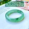 Vòng Hẹ Phỉ Thuý Băng - Keo - Lục Táo Đốm Xanh Cay - 23.61*