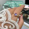 Nhẫn Moonstone  Vàng Vàng 14k - Moissanite - MN16