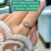 Nhẫn Moonstone Vàng Vàng 14k - Moissanite tấm - M.N.11