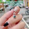 Mặt Dây Green Sapphire Vàng Trắng 14K - Moissanite ~4.3ly - SM3