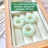 Khấu Donut Phỉ Thúy  Nếp Băng - Vân Lục Táo  ~18,5x4mm 10.72.2