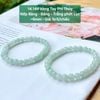 Vòng Tay Phỉ Thuý Nếp Băng - Băng - Trắng Phớt Lục ~6mm 14.144