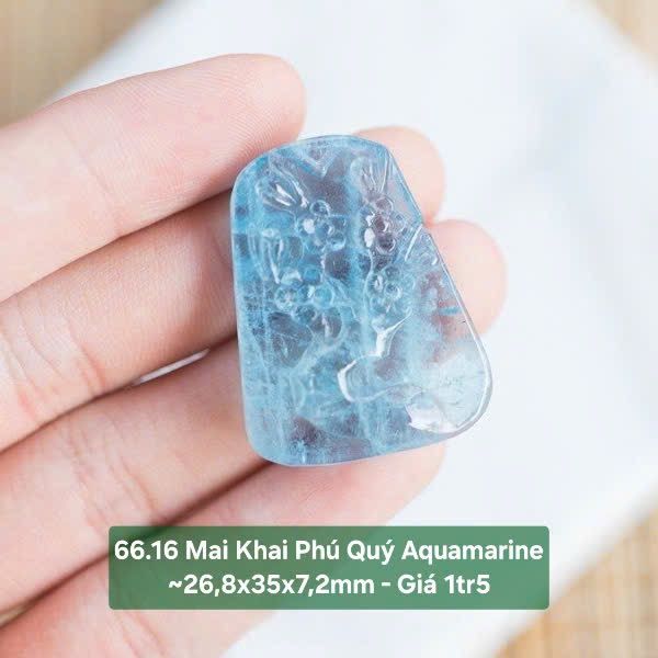 Mai Khai Phú Quý Aquamarine 66.16 sz ~26.8x35x7.2mm