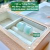 Lu Thống Phỉ Thúy  Nếp Băng - Mịn - Vân Lục Táo  ~10,5x14,5mm 7.36