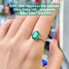 Nhẫn Ngọc Lục Bảo Emerald  Vàng Trắng 14K - Moissanite ~9.8x7.1mm EN41