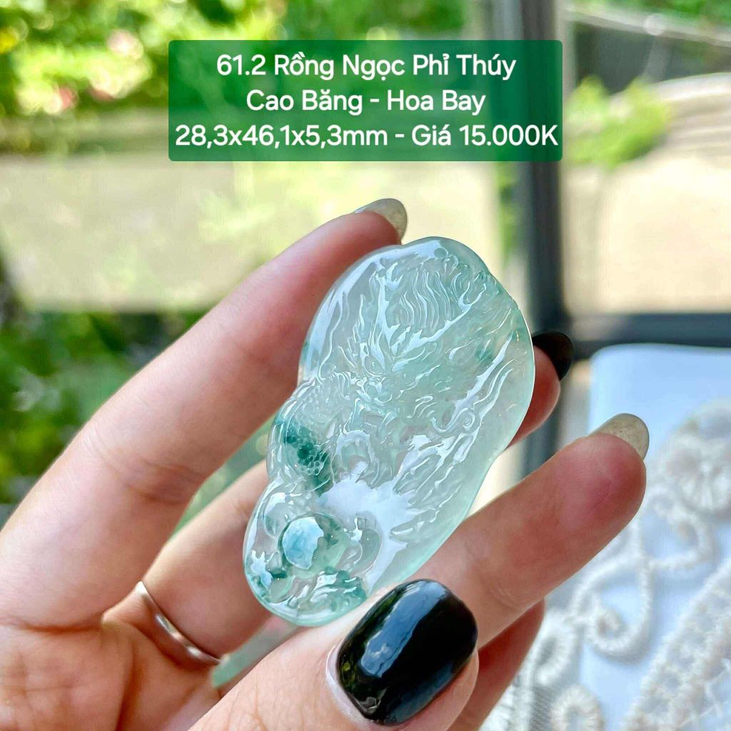 Rồng Ngọc Phỉ Thuý Cao Băng - Hoa Bay - 28.3x46.1x5.3 - 61.2