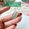 Mặt Ngọc Phỉ Thúy  Băng - Hoa Bay Lục  ~12,2x17,5x6,2mm 16.52.4