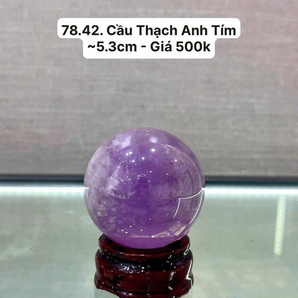 Cầu thạch anh tím 78.42 ~5.3cm