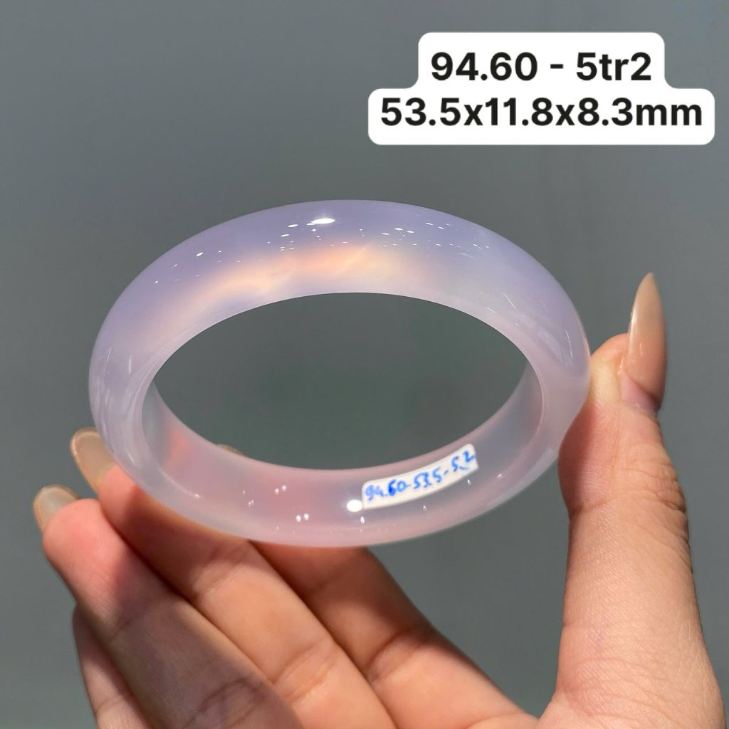 Vòng Hẹ Mã Não Chalcedony Tử La Lan ~ 53.5x11.8x8.3mm - 94.60