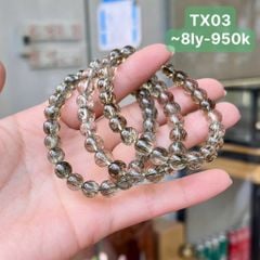 Vòng Thạch Anh Tóc Xanh 8mm TX03