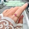 Nhẫn Ruby Vàng Vàng 14K - Moissanite ~4.5mm - RN9