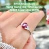 Nhẫn Ruby Vàng Trắng 14k Moissanite 5.5x7.2mm RN14