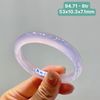 Vòng Hẹ Mã Não Chalcedony Tử La Lan ~53x10.3x7.1mm 94.71