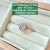 Nhẫn Ngọc Phỉ Thúy Jadeite A Băng Tử La Lan  Vàng Vàng 14K Moissanite 124.91