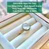 Nhẫn Ngọc Phỉ Thúy Jadeite A Cao Băng Chủng - Bạch Nguyệt Quang Vàng Vàng 14K Moissanite ~9,8x10,5mm 124.8