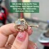 Mặt & Cài Áo Phỉ Thúy  Băng Chủng - Bạch Nguyệt Quang Vàng Vàng 10K Moissanite 125.33
