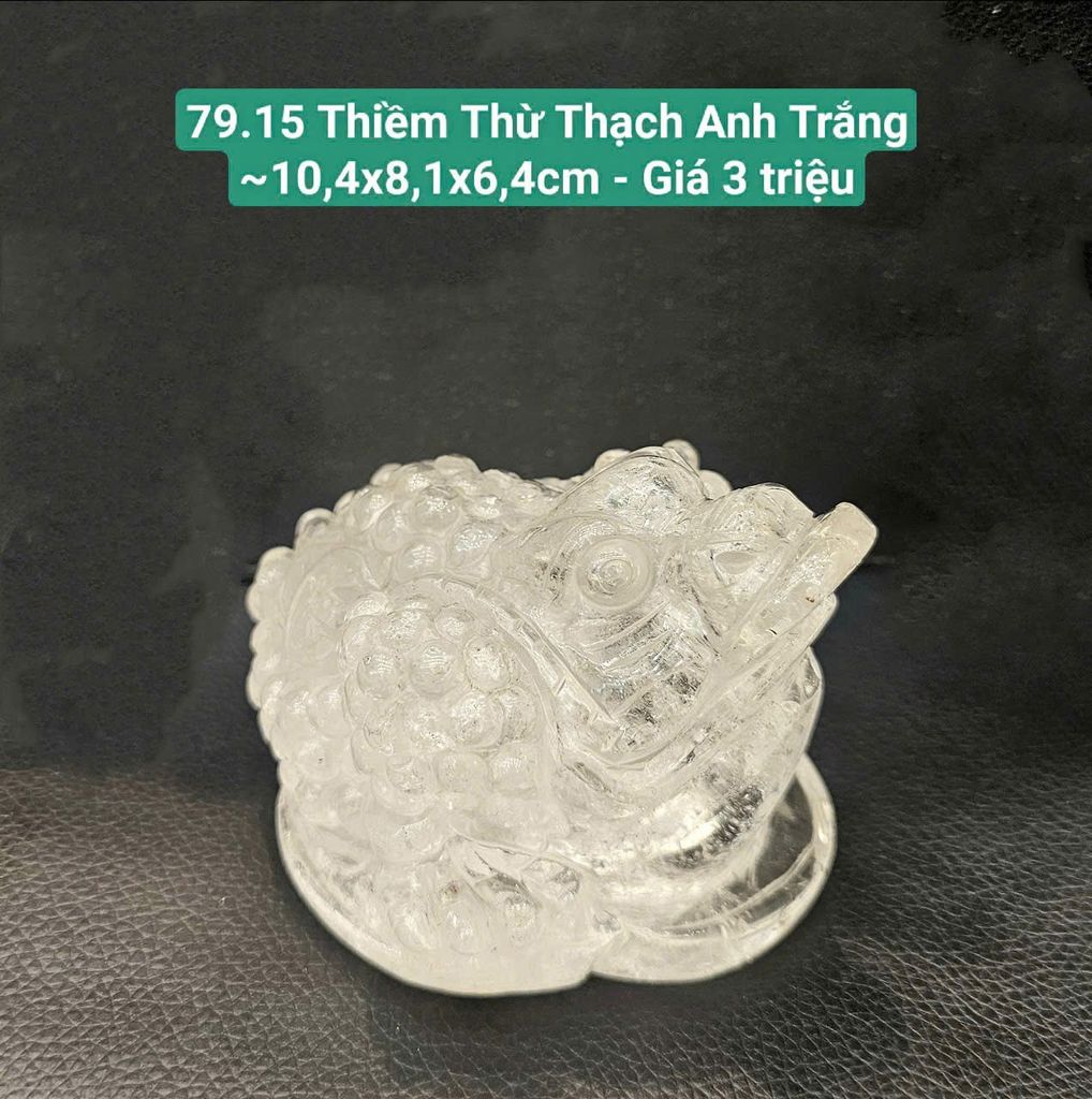Thiềm Thừ Thạch Anh Trắng ~10,4cm 79.15