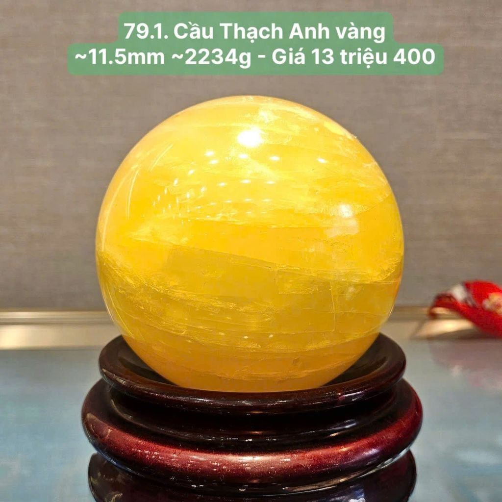Cầu Thạch Anh vàng ~11.5mm 79.1