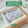 Tỳ Hưu Phỉ Thúy Jadeite A Nếp Mịn - Trắng Phớt Tím ~14x18x12,5mm 32.38.1