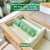 Lu Thống Hoa Văn Phỉ Thúy Jadeite A Nếp Băng - Băng - Lục Táo ~12,4x12,9mm 7.26.2