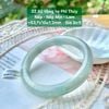 Vòng Hẹ Phỉ Thúy Jadeite Nếp Nếp Mịn Lam ~53,7mm 22.82