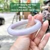 Vòng Hẹ Phỉ Thúy Jadeite A Nếp Mịn Tím ~55,2mm 22.81*