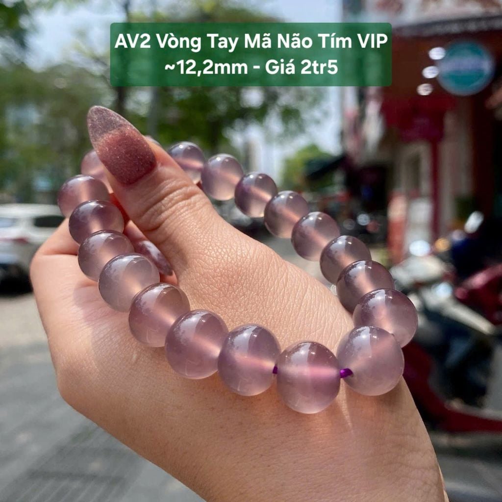 Vòng Tay Mã Não Tím VIP AV2