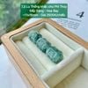 Lu Thống Khắc Chú Phỉ Thuý Jadeite A Nếp Băng - Hoa Bay ~11x15mm 7.3