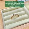 Nhẫn Ngọc Phỉ Thúy Thủy Tinh Chủng Bạch Nguyệt Quang Vàng Vàng 14K Moissanite ~5x5.4mm 117.9