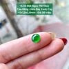 Mặt Ngọc Phỉ Thuý Jadeite A Cao Băng Hoa Bay Xanh Cay ~7x7.5x3.8mm 15.56