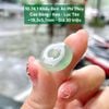 Khấu Bình An Phỉ Thuý Jadeite A Cao Băng Keo Lục Táo ~19,3x5,7mm 10.74.1