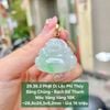 Phật Di Lặc Phỉ Thuý Jadeite A Băng Chủng Bạch Đế Thanh Móc Vàng Vàng 18K ~28,8x24,3x8,2mm 29.36.2