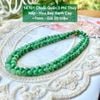 Chuỗi Quấn 3 Phỉ Thuý Jadeite A Nếp Hoa Bay Xanh Cay ~7mm 14.101
