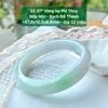 Vòng Hẹ Phỉ Thuý Jadeite A Nếp Mịn Bạch Đế Thanh ~57,8x12,5x8,6mm 22.37*