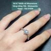 Nhẫn Moonstone Vàng Trắng 10k - Moissanite ~6mm MN7