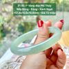 Vòng Đũa Phỉ Thúy Nếp Băng - Băng - Xanh Ngọt 57.8mm 21.82.1*