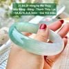 Vòng Hẹ Phỉ Thúy Nếp Băng - Băng - Thanh Thủy Lục 58.6mm 21.84.3*