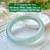 Vòng Đũa Phỉ Thúy Nếp Băng - Băng - Thanh Thủy Lục 57.8mm 21.72