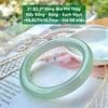 Vòng Đũa Phỉ Thuý Nếp Băng Băng  Xanh Ngọt 56.6mm 21.82.2*
