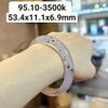 Vòng Hẹ Mã Não Chalcedony Tím Chu Sa 53,4mm 95.10