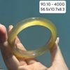 Vòng Hẹ Mã Não Chalcedony Vàng Hoàng Kim 56.5mm 90.10